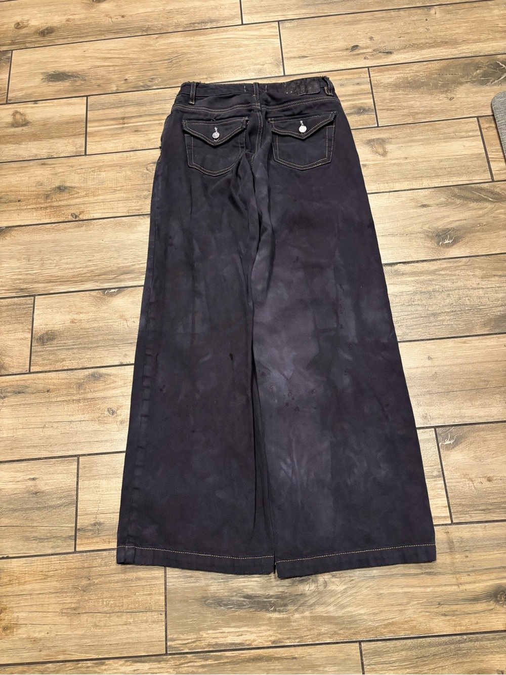 Super Baggy Pacsun Casey Low Rise Baggy Corduroy Pants Black Womens 22